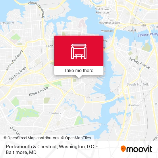 Portsmouth & Chestnut map