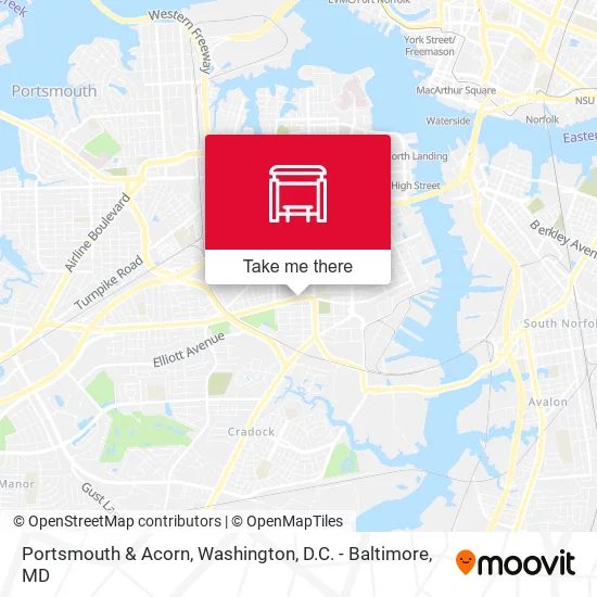 Portsmouth & Acorn map