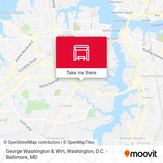 George Washington & Wirt map