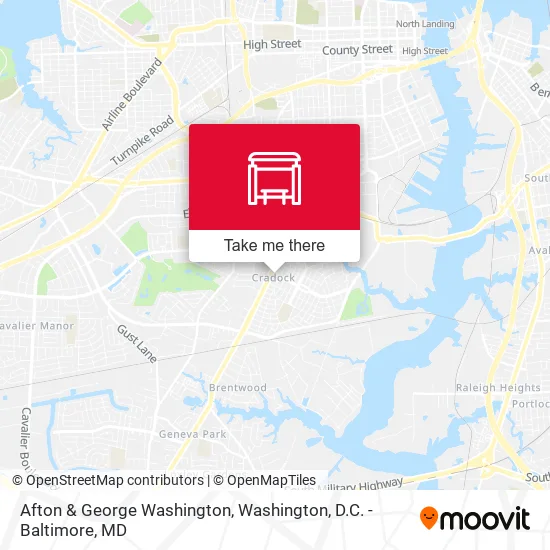 Afton & George Washington map