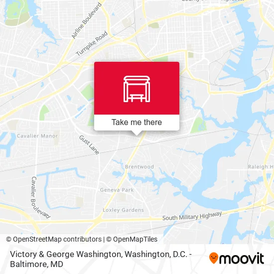 Victory & George Washington map