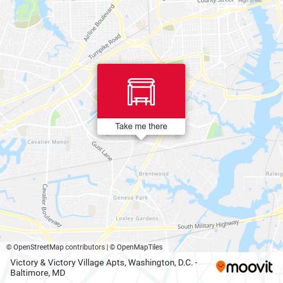 Victory & Victory Village Apts map