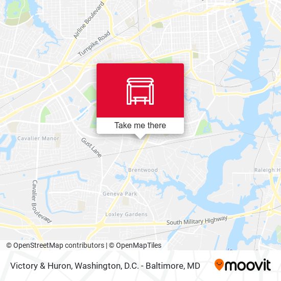 Victory & Huron map