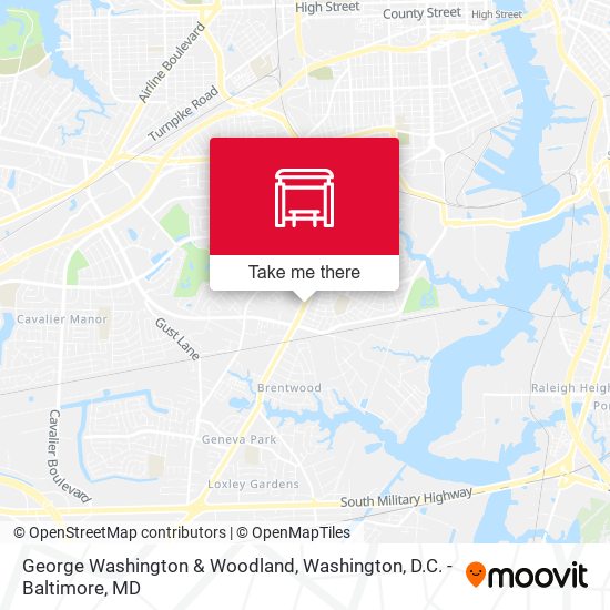 Mapa de George Washington & Woodland