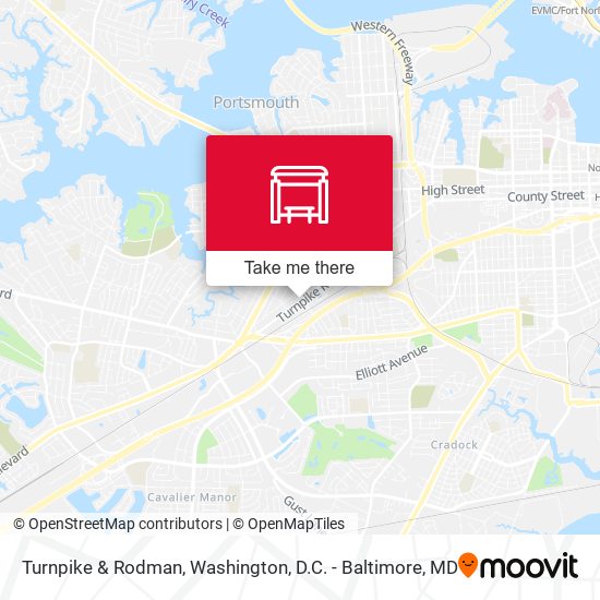 Turnpike & Rodman map