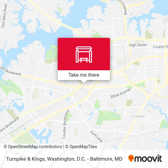 Turnpike & Kings map