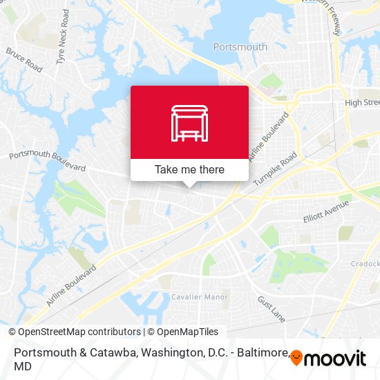 Portsmouth & Catawba map