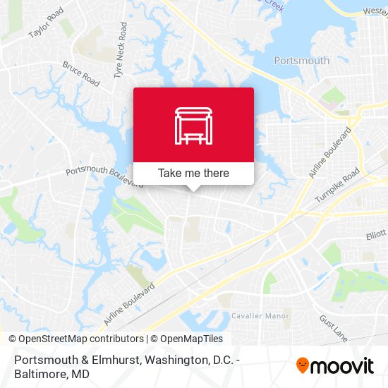 Mapa de Portsmouth & Elmhurst