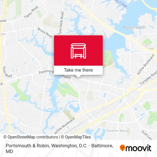 Portsmouth & Robin map