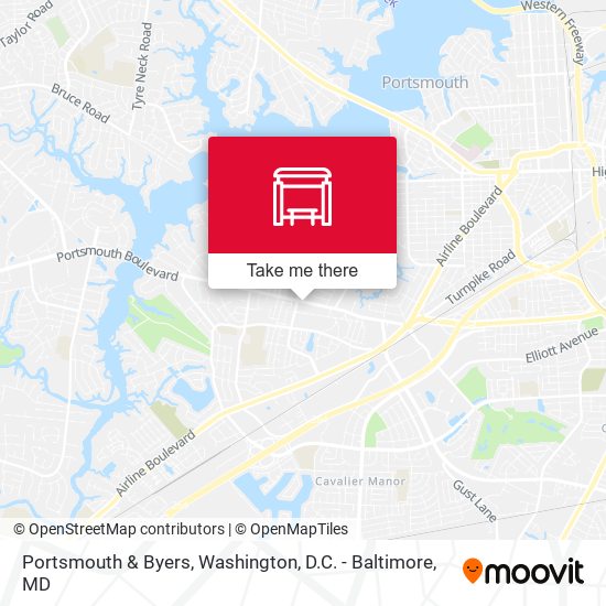 Mapa de Portsmouth & Byers