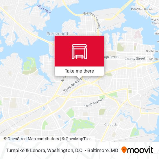 Turnpike & Lenora map