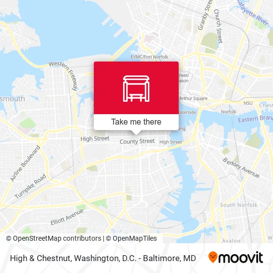 High & Chestnut map
