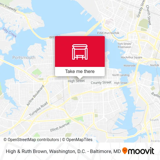 High & Ruth Brown map