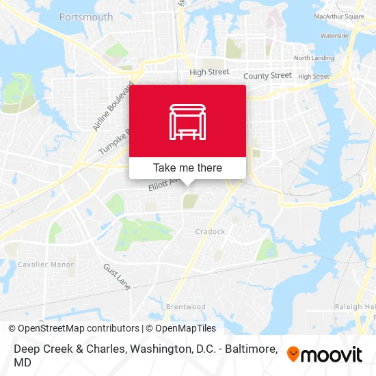 Deep Creek & Charles map