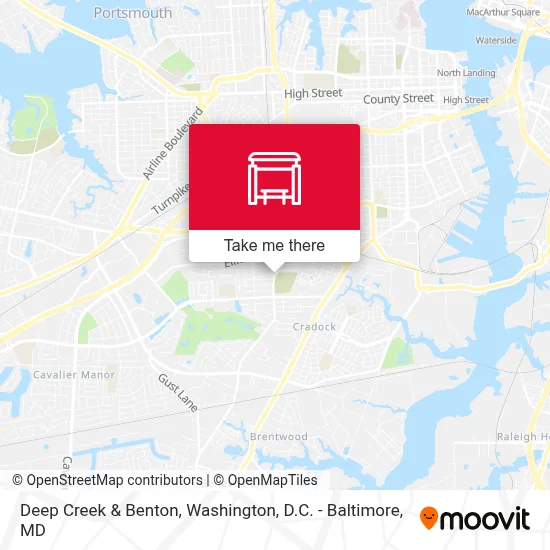 Deep Creek & Benton map