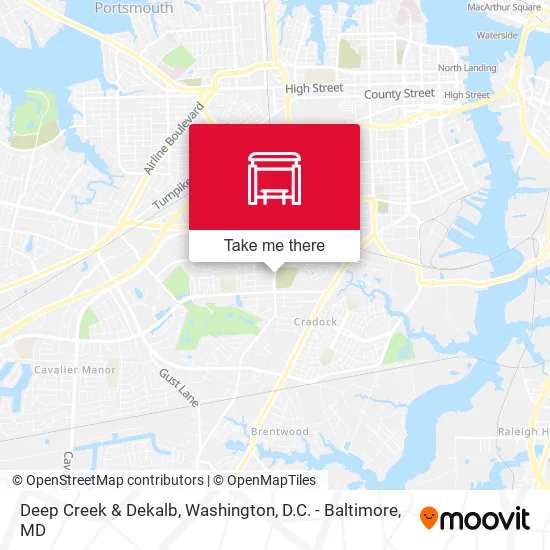 Deep Creek & Dekalb map