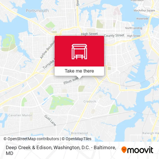 Deep Creek & Edison map