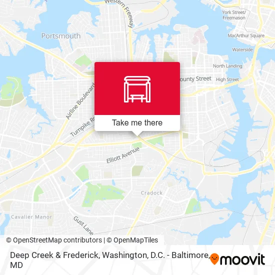 Deep Creek & Frederick map