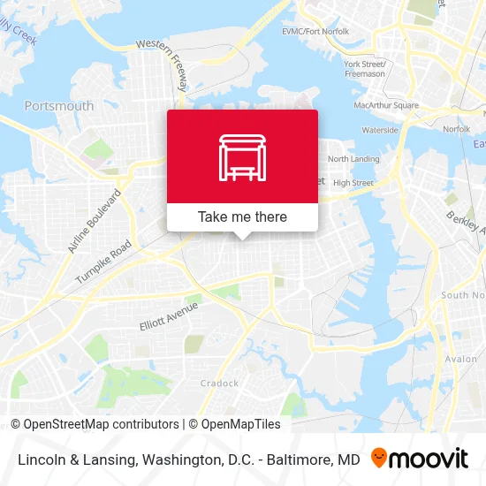 Lincoln & Lansing map