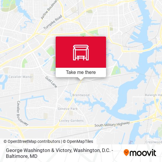 Mapa de George Washington & Victory