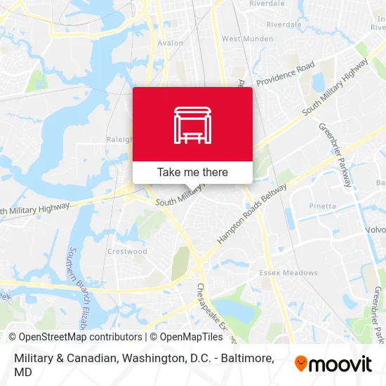 Military & Canadian map