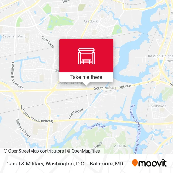 Canal & Military map