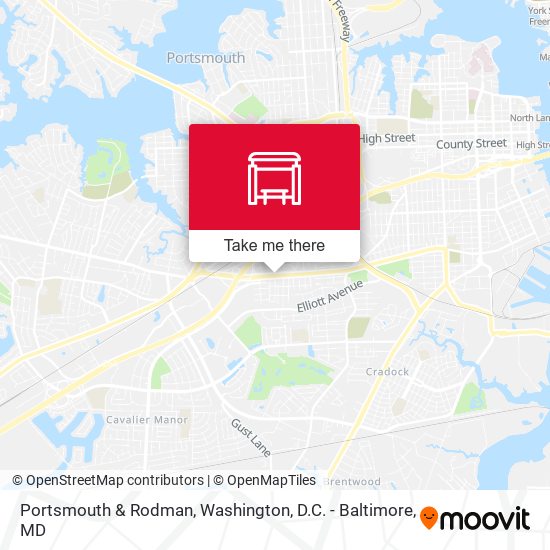 Portsmouth & Rodman map