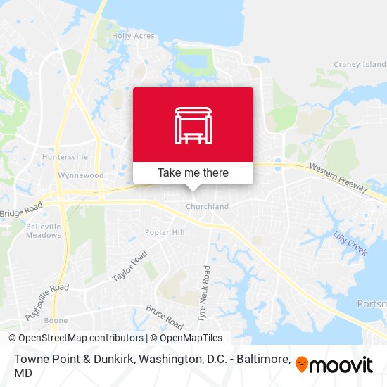 Mapa de Towne Point & Dunkirk