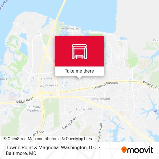 Towne Point & Magnolia map