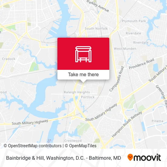 Bainbridge & Hill map