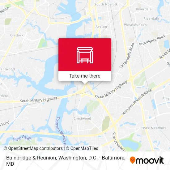 Bainbridge & Reunion map