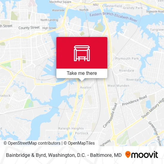 Bainbridge & Byrd map