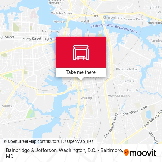 Bainbridge & Jefferson map