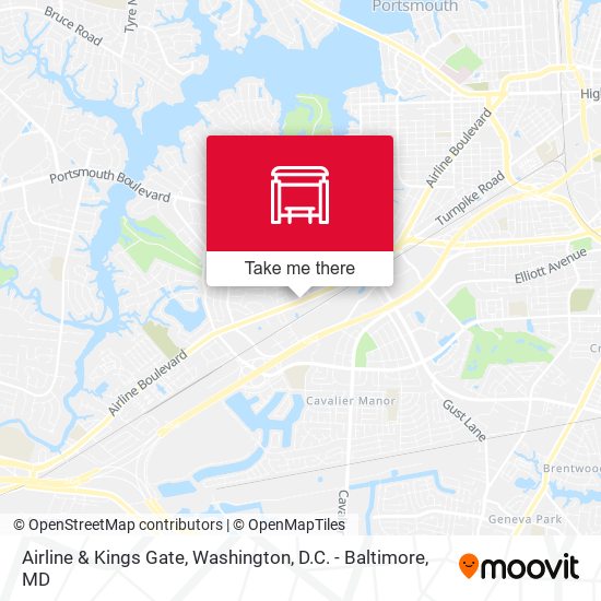 Mapa de Airline & Kings Gate