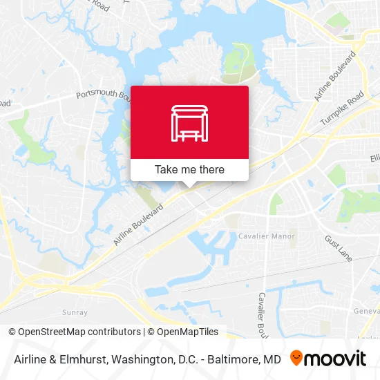 Airline & Elmhurst map