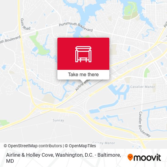 Airline & Holley Cove map