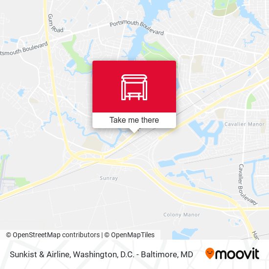 Sunkist & Airline map