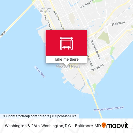 Washington & 26th map