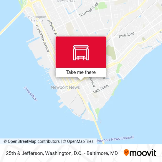 25th & Jefferson map