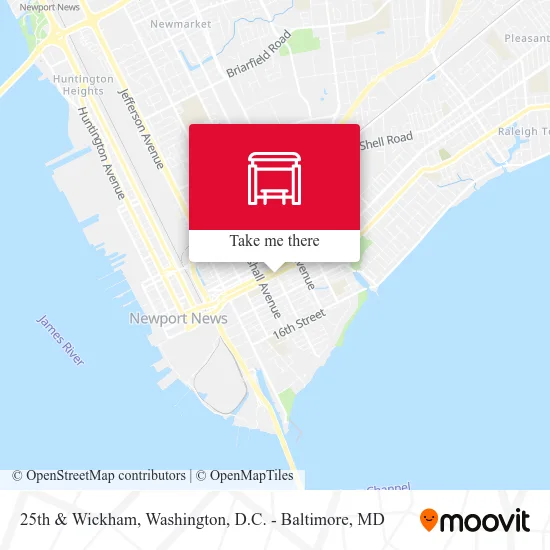 25th & Wickham map