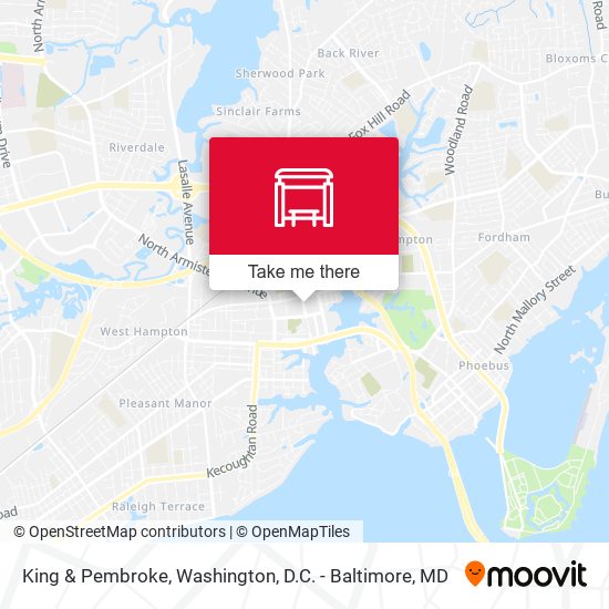 King & Pembroke map