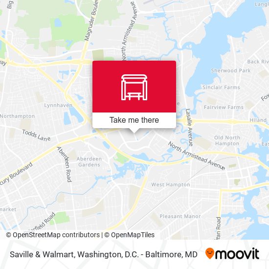 Mapa de Saville & Walmart