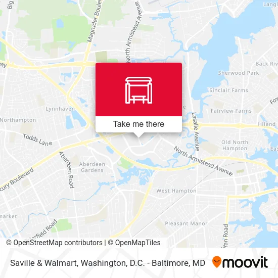 Saville & Walmart map