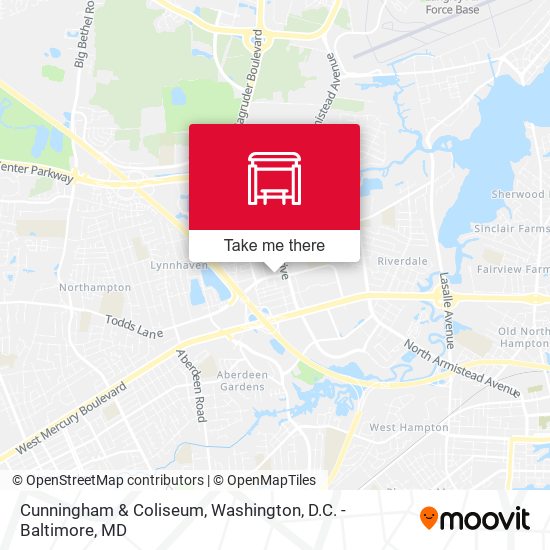 Cunningham & Coliseum map