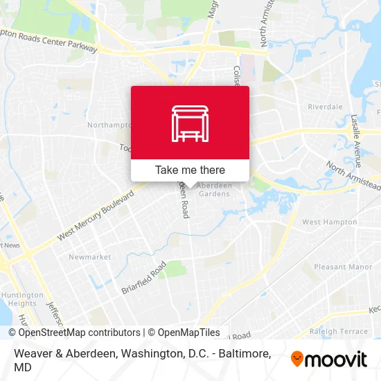 Weaver & Aberdeen map