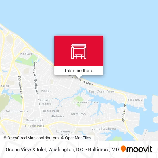 Ocean View & Inlet map
