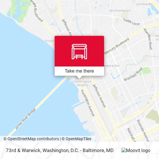 73rd & Warwick map