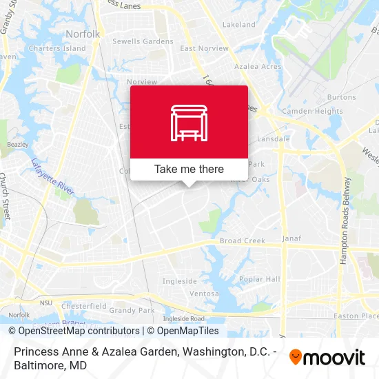 Princess Anne & Azalea Garden map