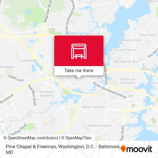 Pine Chapel & Freeman map