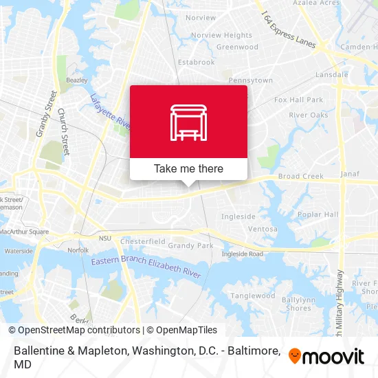 Ballentine & Mapleton map